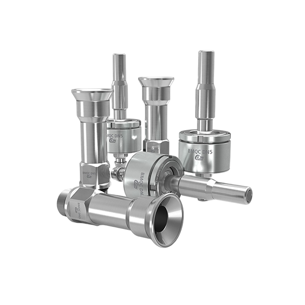 CEJN BMQC blind-mate couplings displayed on Wonpong's BMQC product page; manufacturer-series picture with multiple pieces.