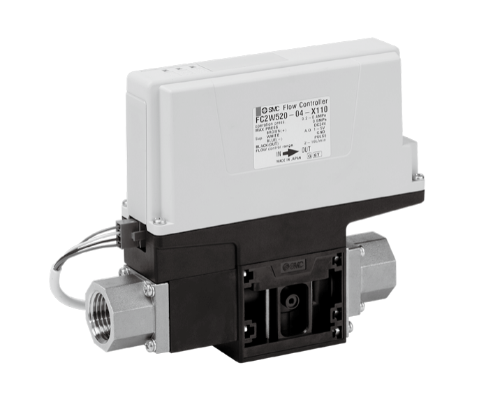 SMC FC2W520-X110 water flow controller — manufacturer catalogue product image; pictured suffix should be checked against the selected ordering code.
