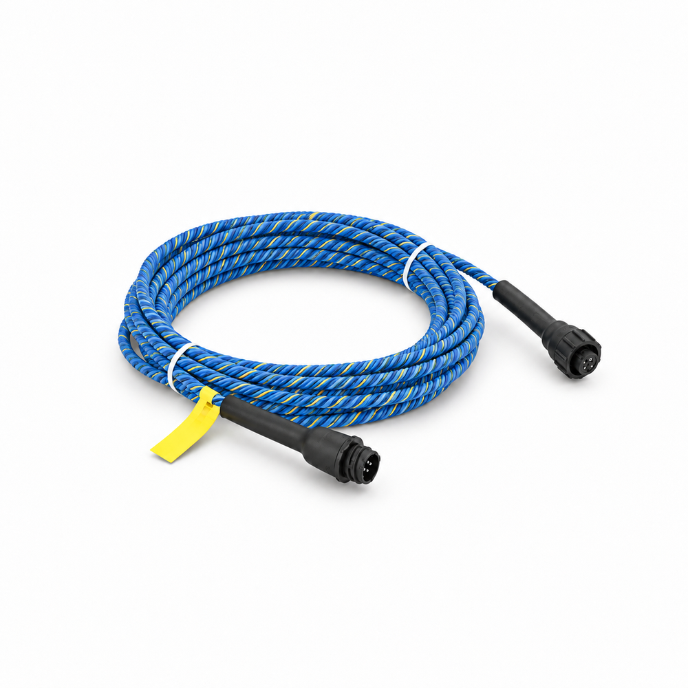 Xiangwei XW-ES2-10H1 locating leak detection cable, coiled product photograph.