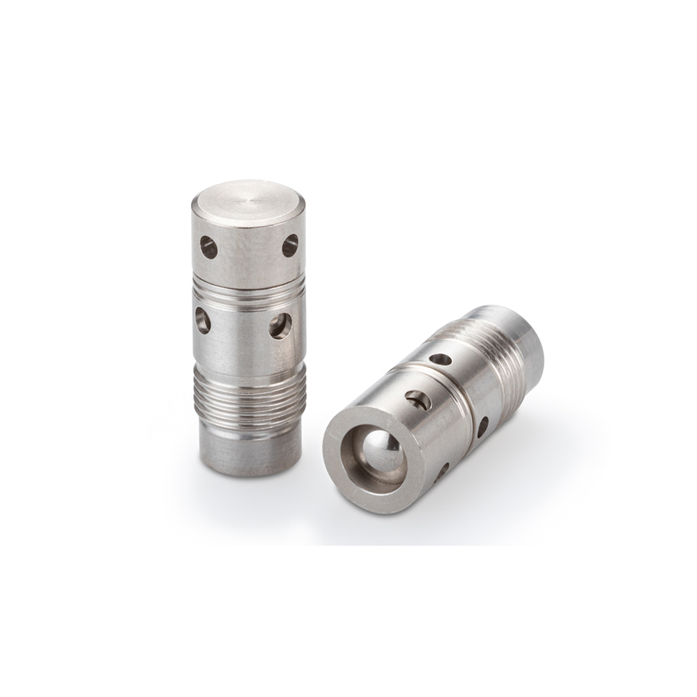 Lee 832 side-exit check valve; manufacturer product photograph.